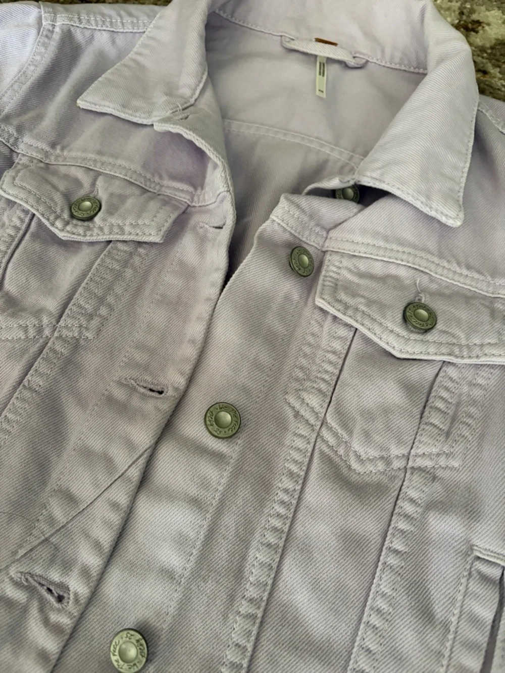 We the Free Rumors Denim Jacket Free People Lilac Size XS - Picture 5 of 8